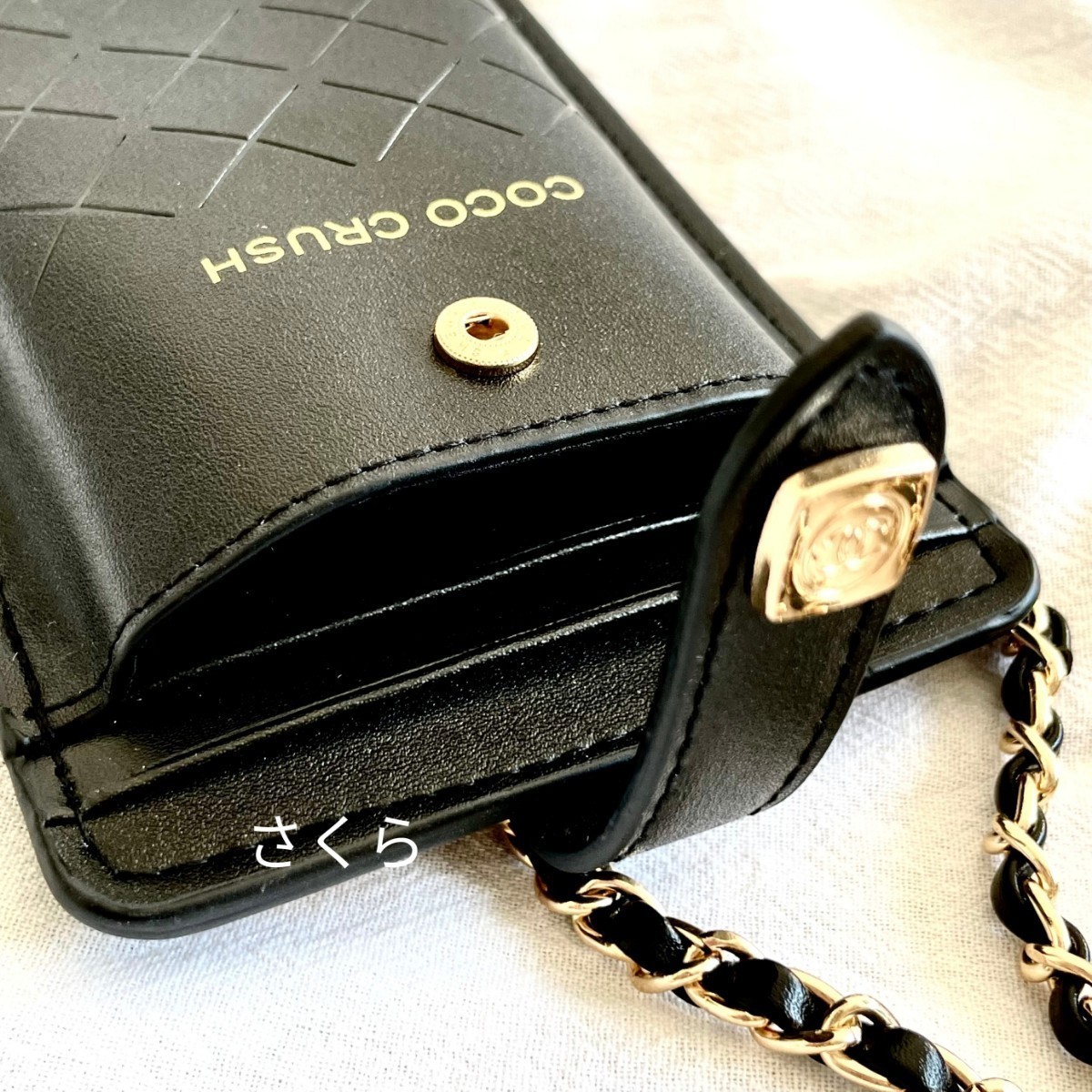 シャネル ノベルティ ポーチ カードケース チェーン付きCHANEL