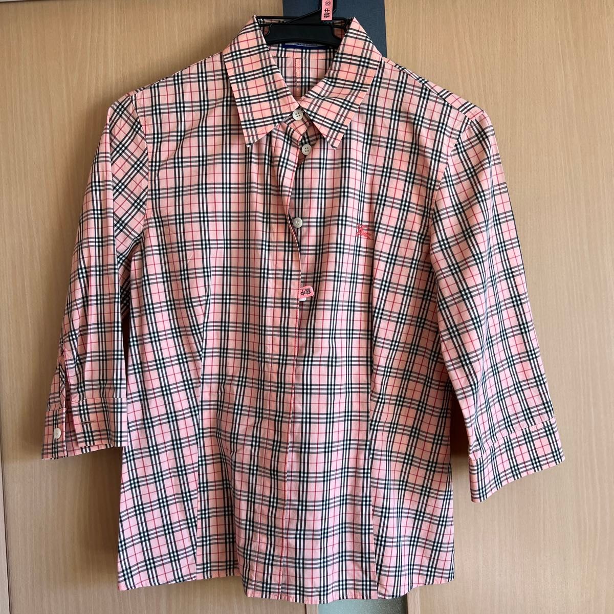 美品 BURBERRY バーバリーブルーレーベル トップス ブラウス 七分袖