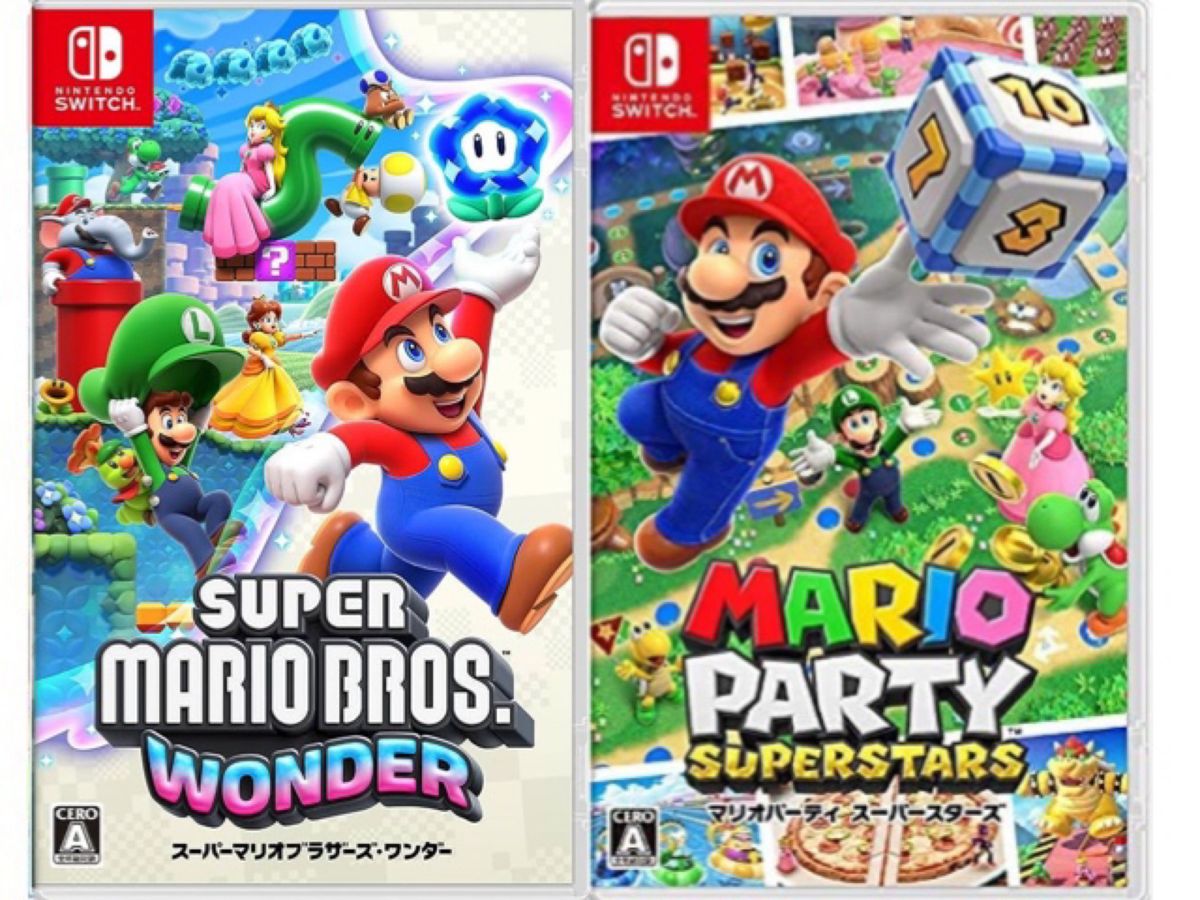 品・未開封【2本セット】スーパーマリオワンダー マリオパーティ