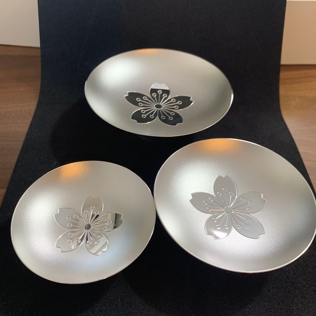 24K GP盃2点・造幣局製刻印あり純銀の盃2点のセット 24K GP盃2点