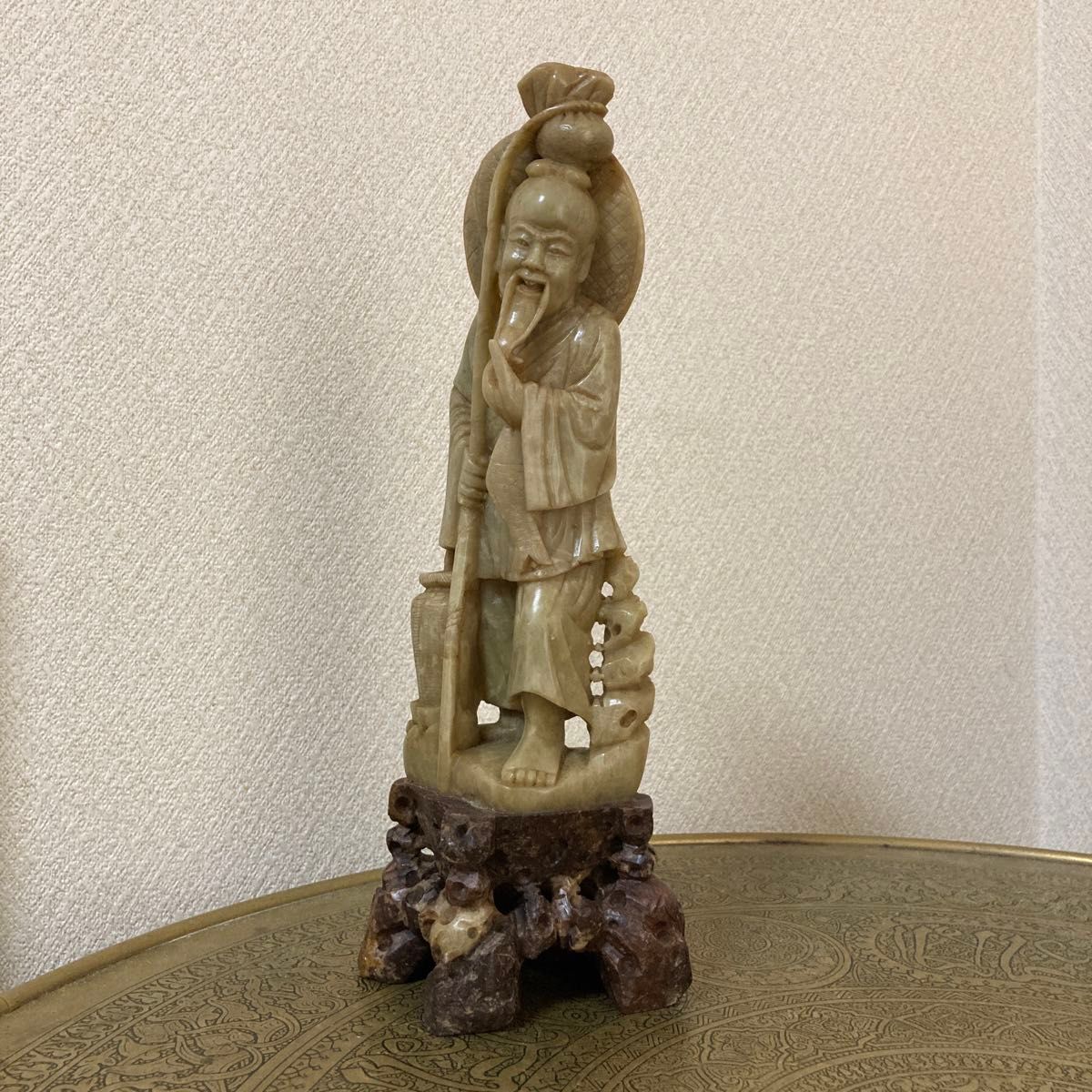 寿山石 仙人置物 中国美術 古玩 石彫刻｜Yahoo!フリマ（旧PayPayフリマ）