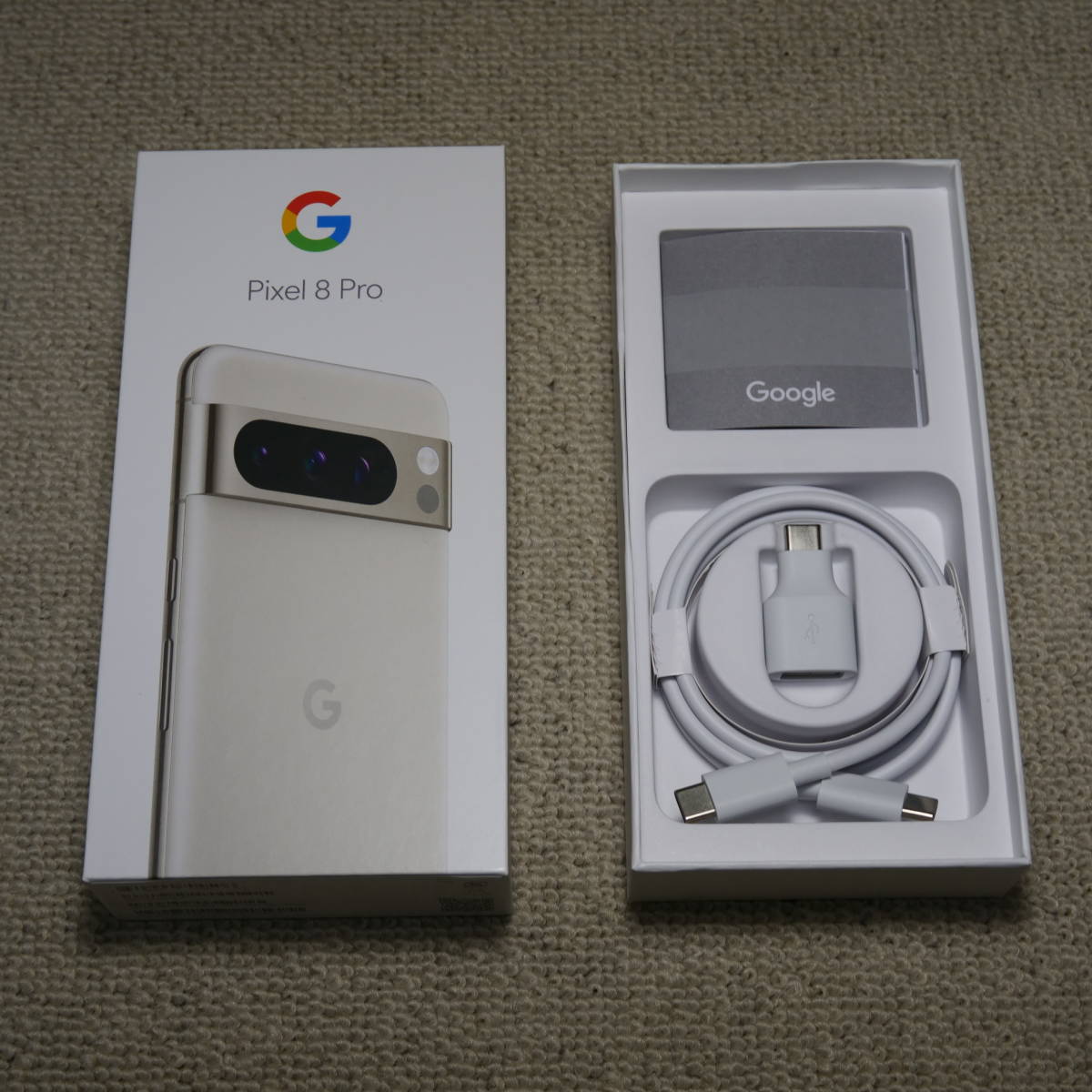 本体なし】 【箱】 【附属品】 Google Pixel 8 Pro 付属品 1 m USB-C