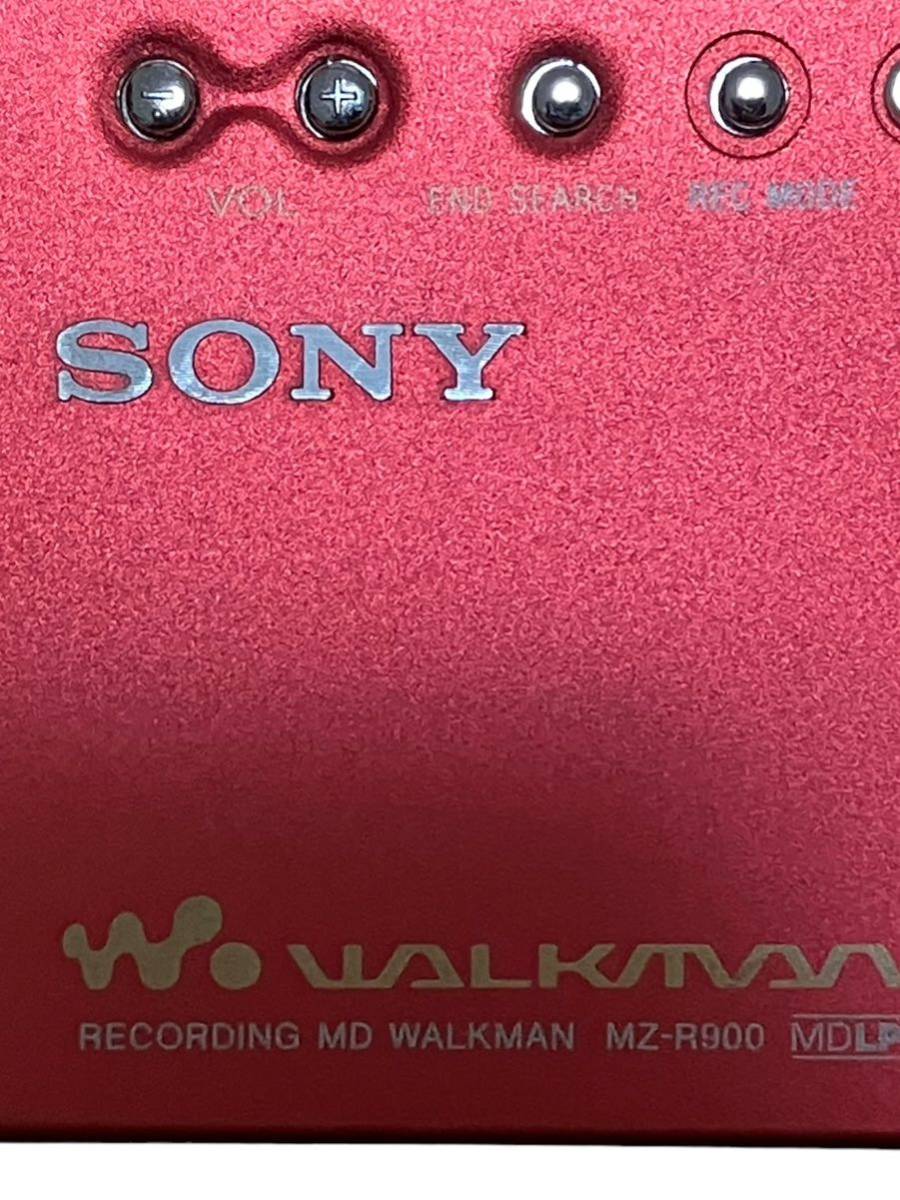 Sony MZ-R900 MD ウォークマン プレイヤー 赤