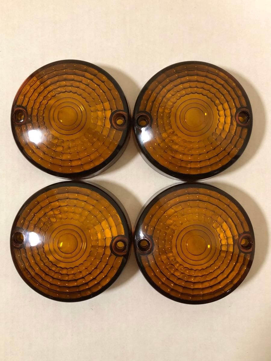 GS400 ウインカーレンズ オレンジ スモーク 純正タイプ クリア