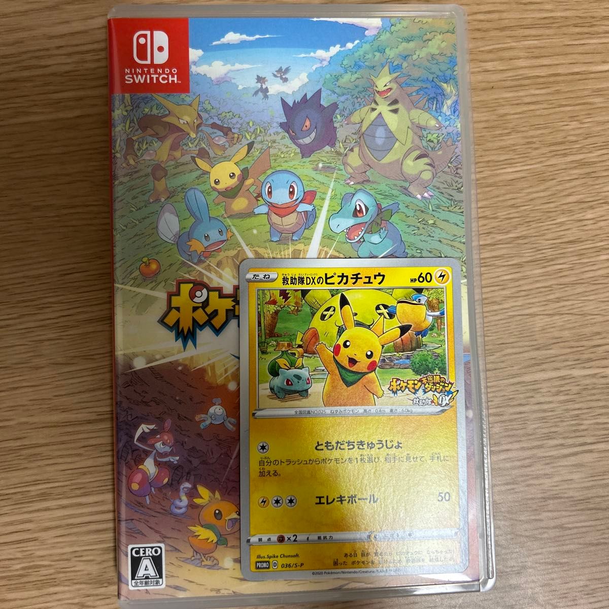 Switch】 ポケモン不思議のダンジョン 救助隊DX 特典カード 救助隊dxの