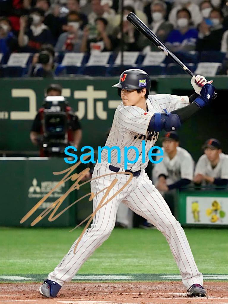 大谷翔平 サイン フォト 高画質 写真 WBC 2023 Samurai Japan｜Yahoo