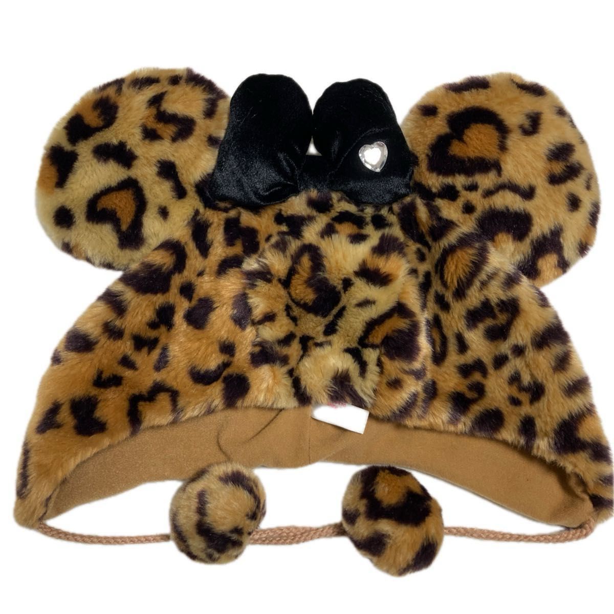 ディズニー ミニー ヒョウ柄 ファンキャップ 被り物 レオパード 帽子