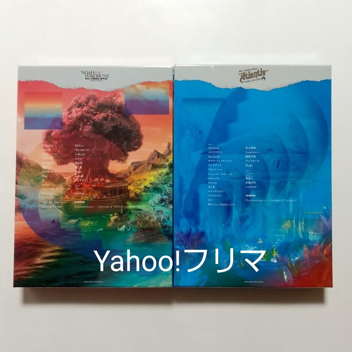 新品未開封 Mrs GREEN APPLE NOAH no HAKOBUNE ＆ Atlantis DVD 2種