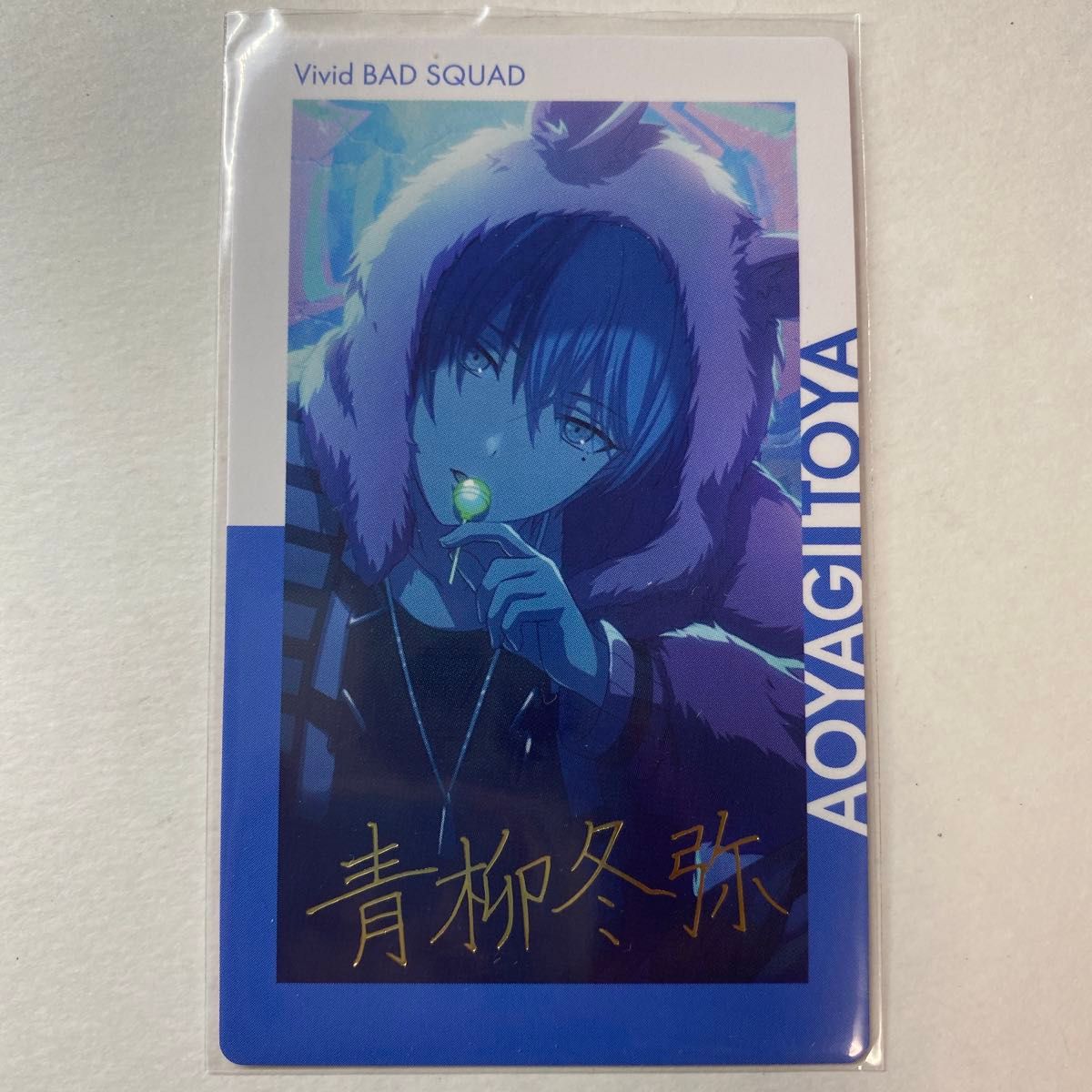 青柳冬弥 プロセカ エピカ BNW 24B 特典 色紙 パシャこれ ウエハース