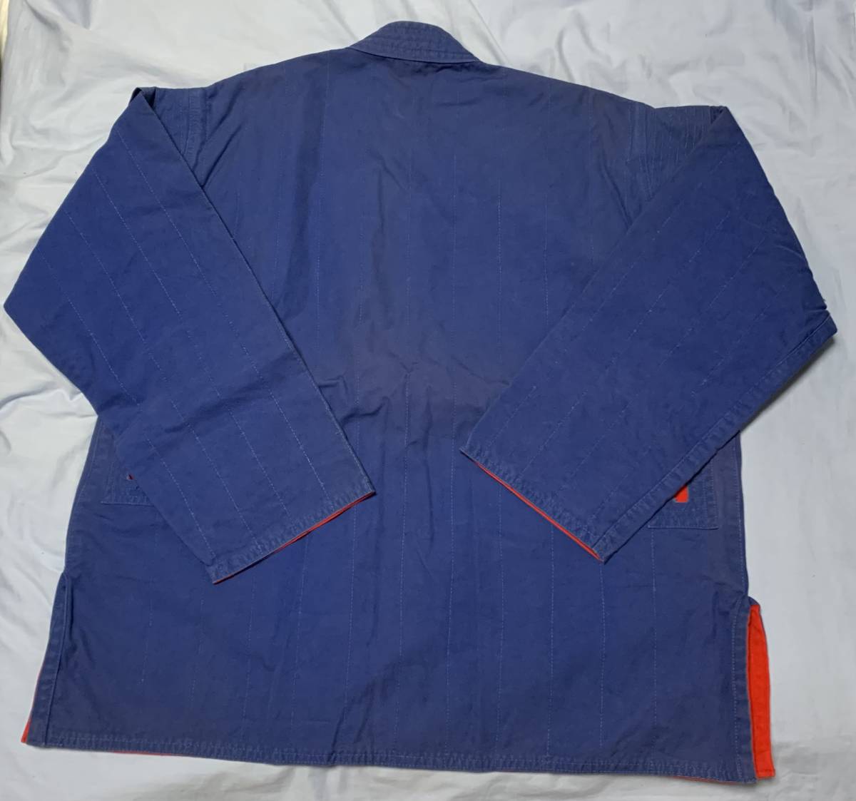 サンボ衣(上衣・帯付)3点セット LL 赤・青（リバーシブル）美品 青と赤