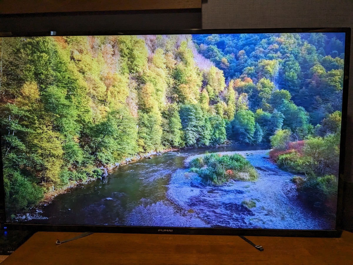 Yahoo!オークション - 4Kテレビ 美品 保証3年付 フナイ FL-43U3040 43V