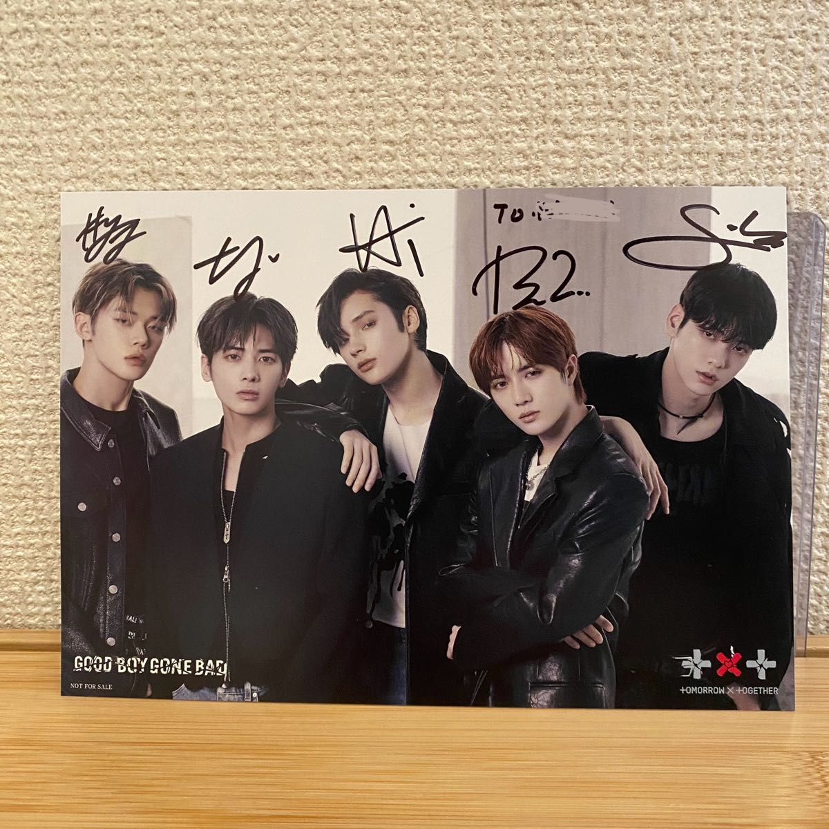 TXT フォトカード メンバー全員 直筆サイン｜Yahoo!フリマ（旧PayPay