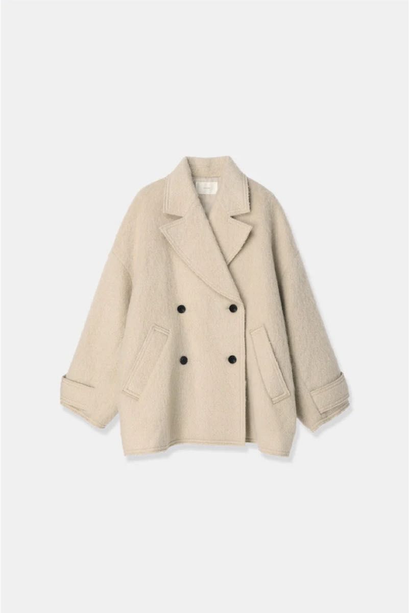 新品未使用】louren シャギーダブルコート ベージュ｜Yahoo!フリマ（旧