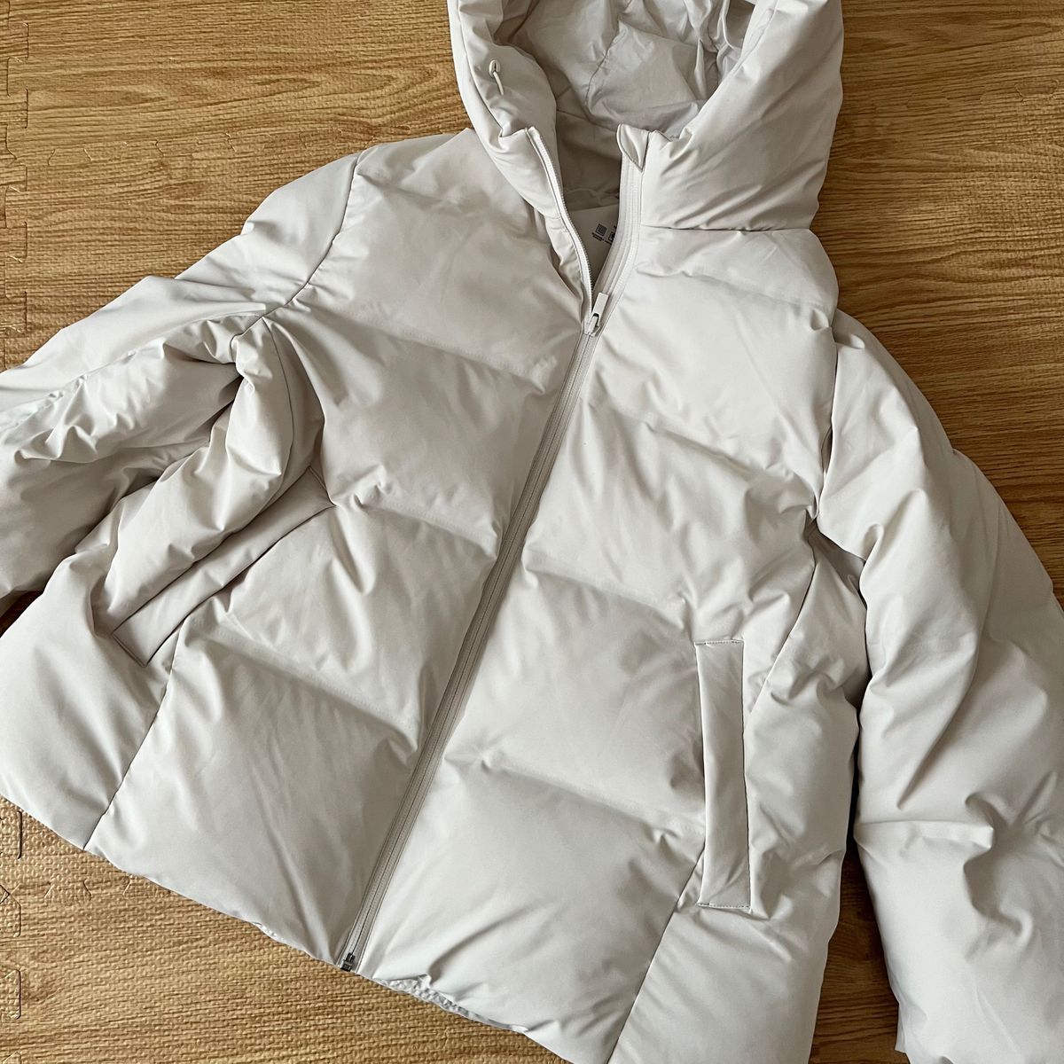 ユニクロ UNIQLO シームレス ダウンパーカー WOMEN XL オフホワイト