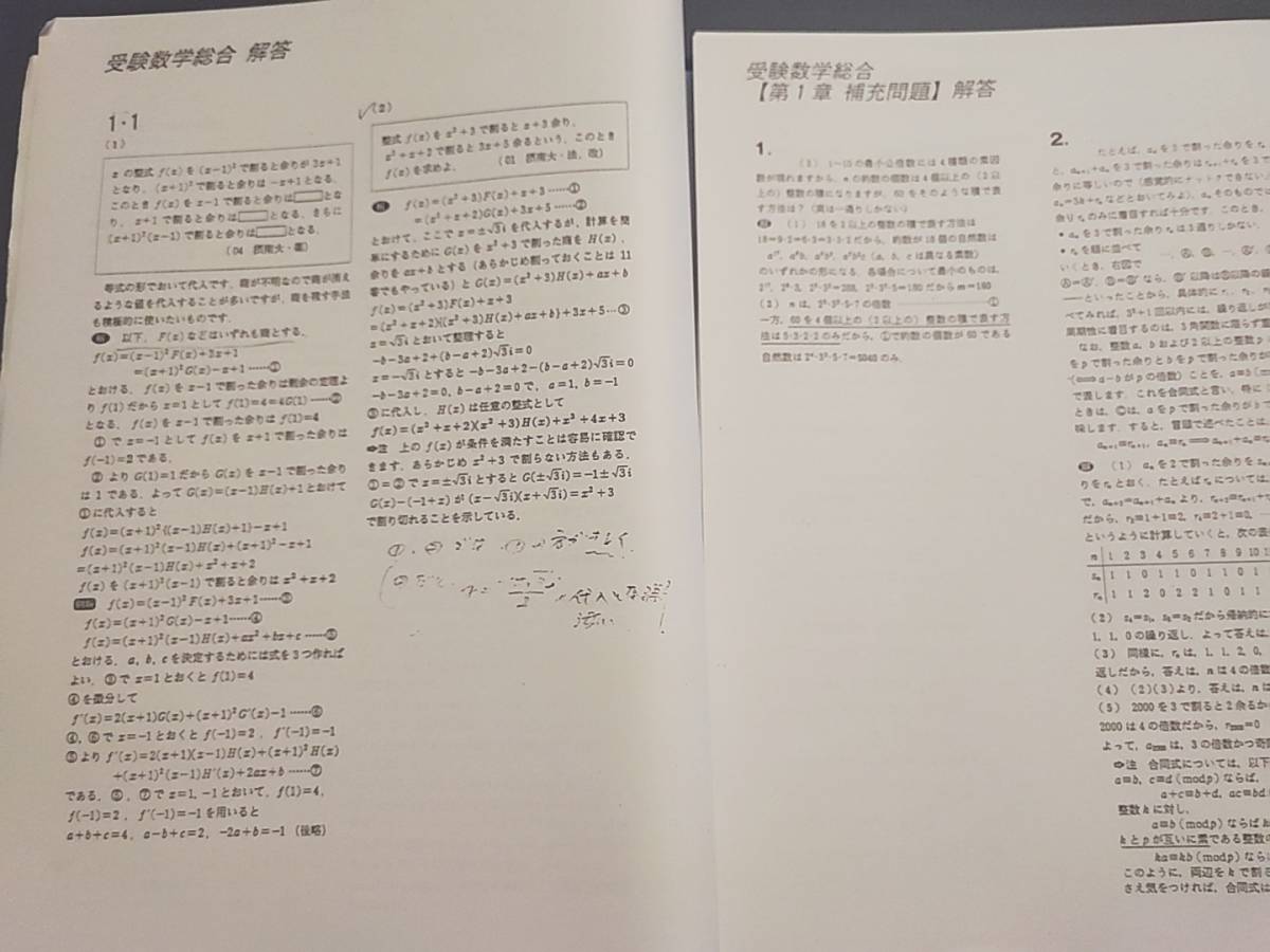 大数ゼミ 安田亨先生 受験数学総合 通期プリントフルセット 河合塾