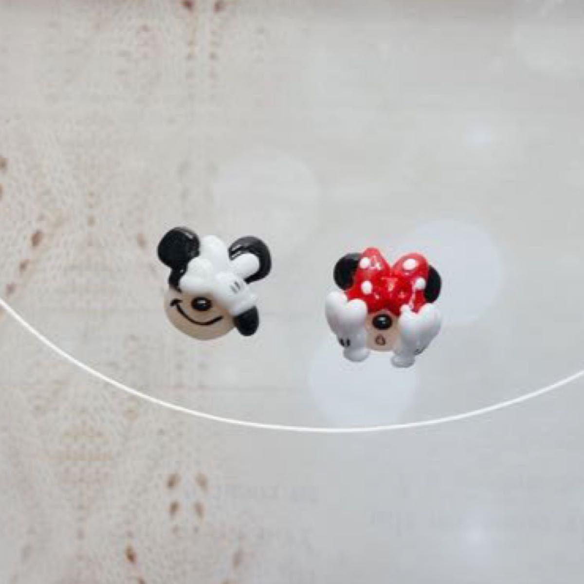 ネイルパーツ 3d ディズニー 2点セット 目隠しミッキー・ミニー｜Yahoo