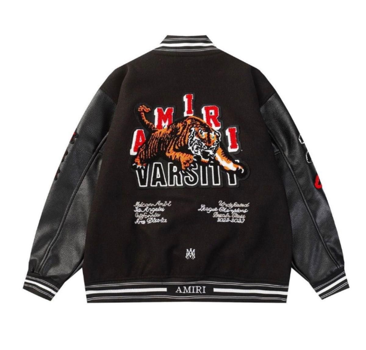 アミリ AMIRI タイガー バーシティジャケット スタジャン Lサイズ