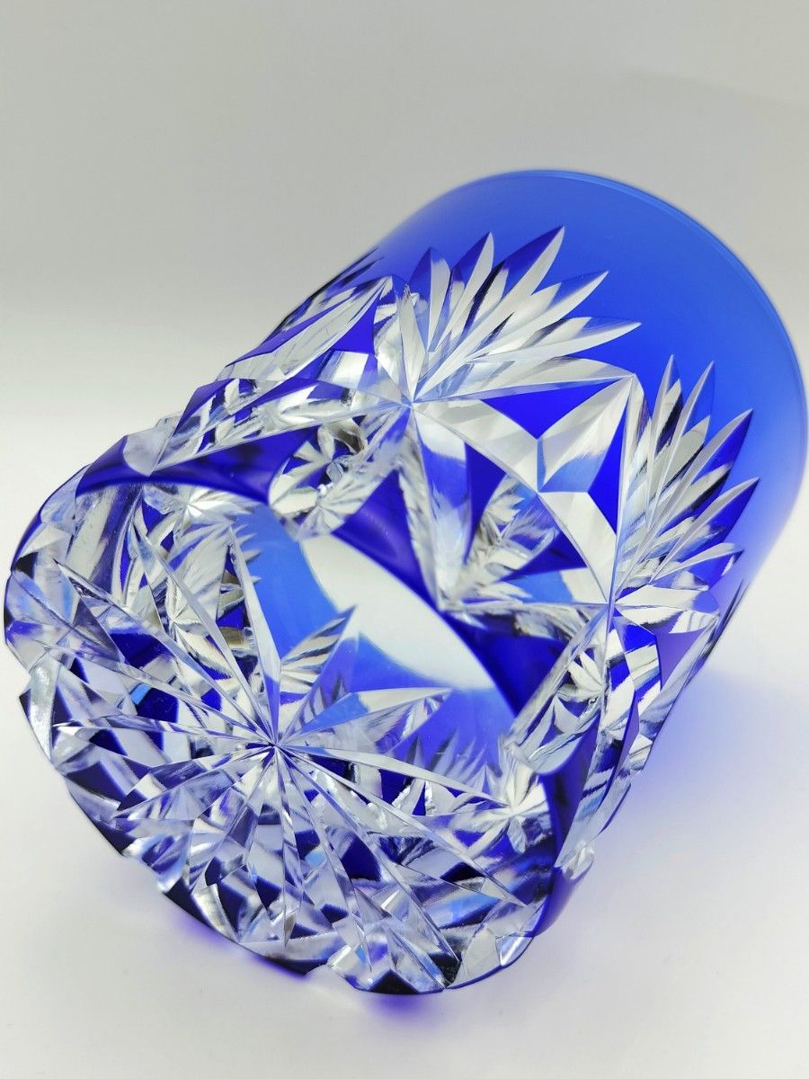 希少品 HOYA クリスタル 最高級ロックグラス（切子 江戸切子 薩摩切子