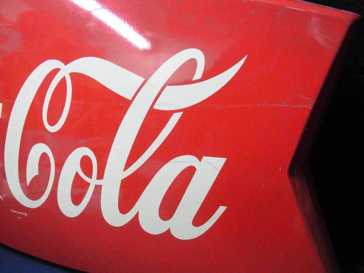 コカコーラ Coca Cola フィッシュテール 看板 壁掛け リボン