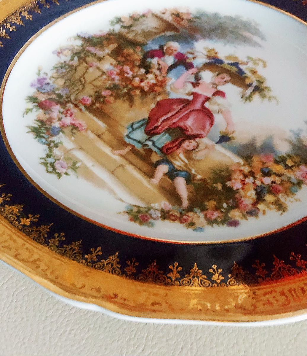 SALE 【レア】ヴィンテージ フランス 製 リモージュ キャッスル 絵皿