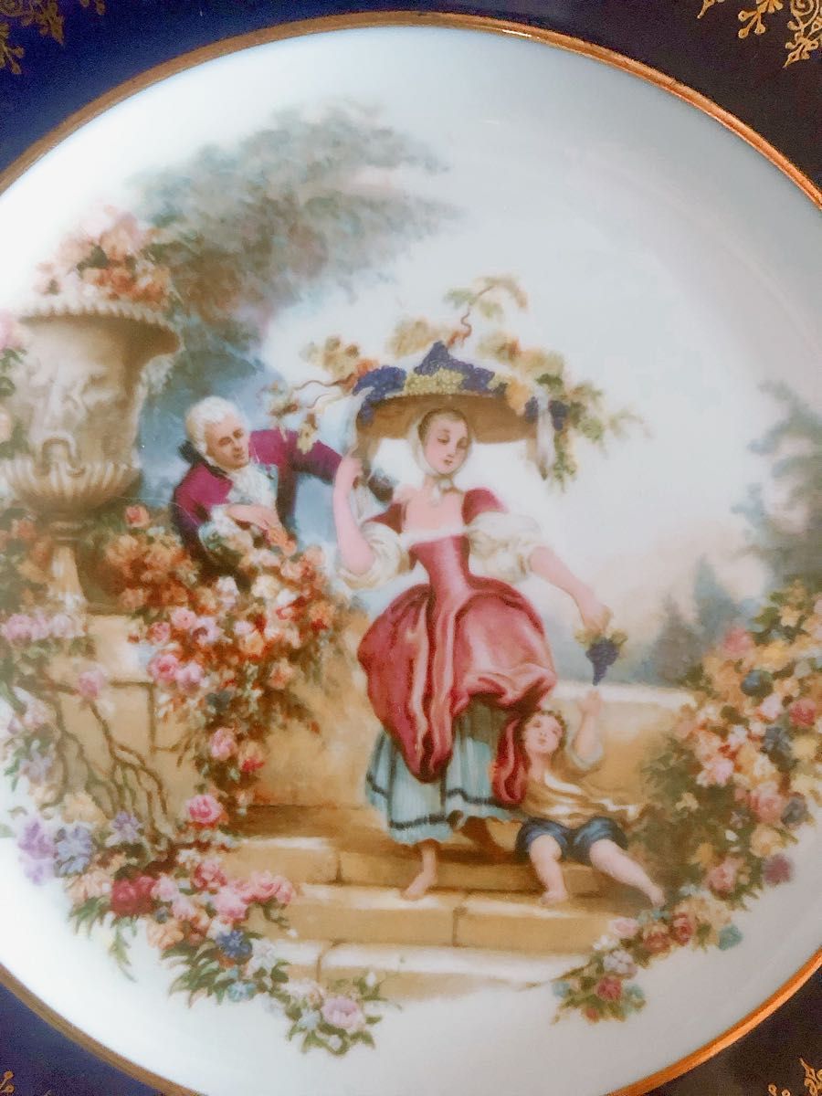 SALE 【レア】ヴィンテージ フランス 製 リモージュ キャッスル 絵皿