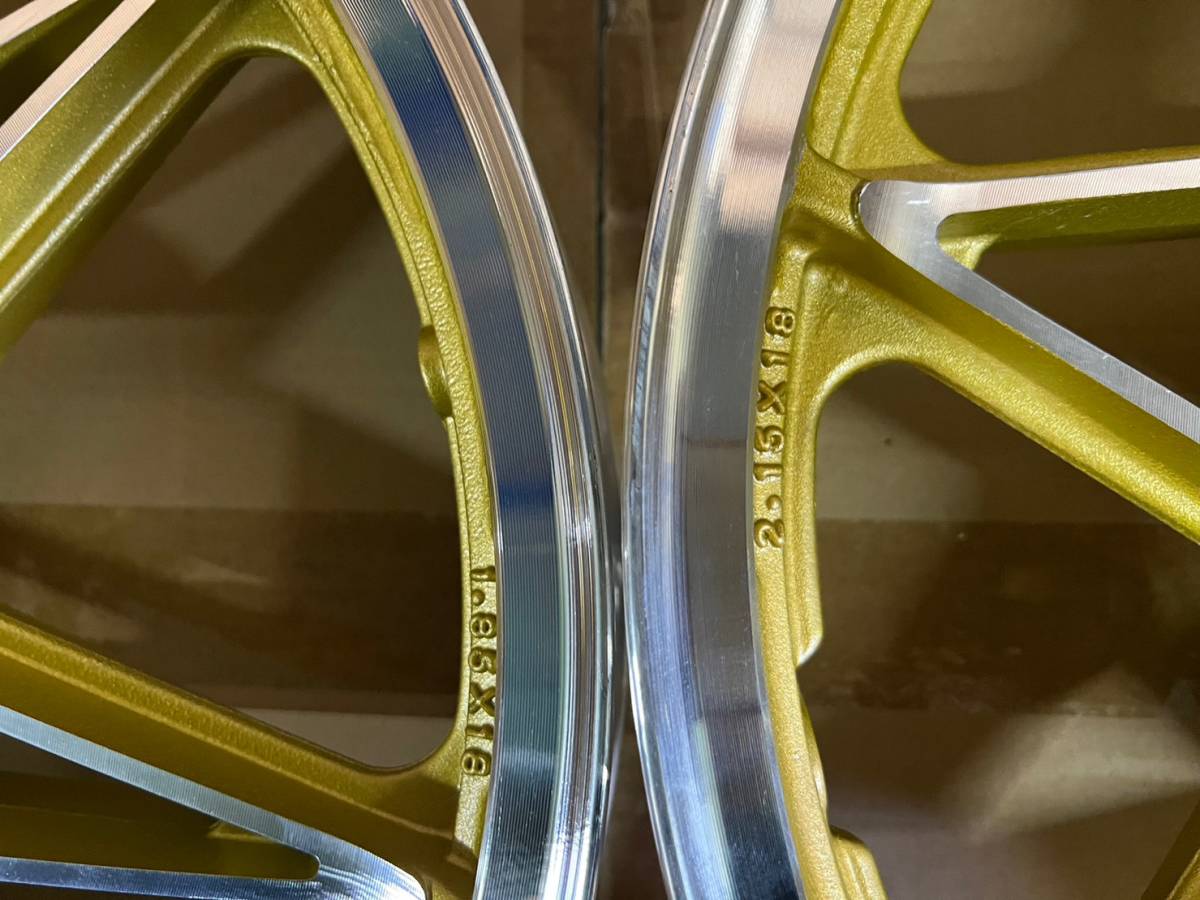 GS400キャストホイール金7無/社外 セブンスターキャスト