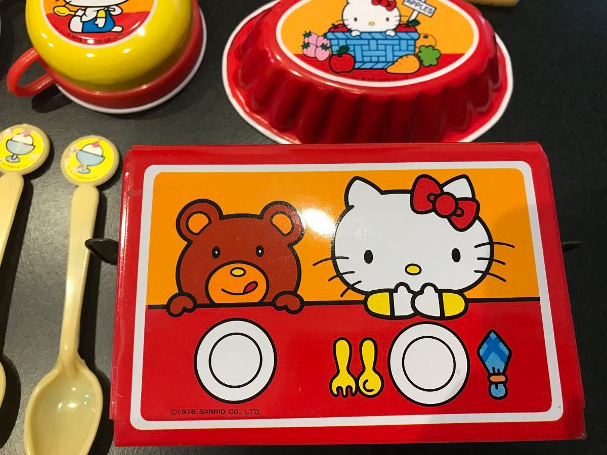 超レア 10点セット 昭和レトロ キティちゃん おままごとセット ハロー