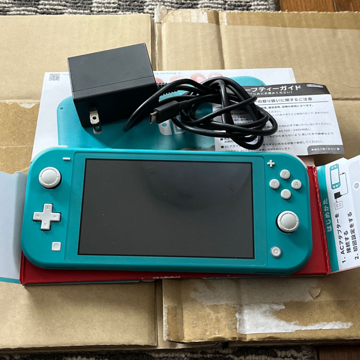 任天堂Switch Lite ターコイズ(箱&充電器付き) Nintendo Switch LITE