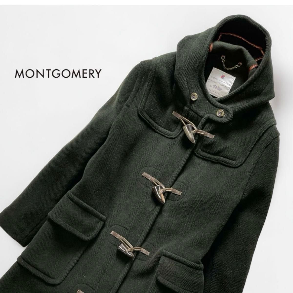 MONTGOMERYモンゴメリー ムーアブルック ヘリンボーンダッフルコート L
