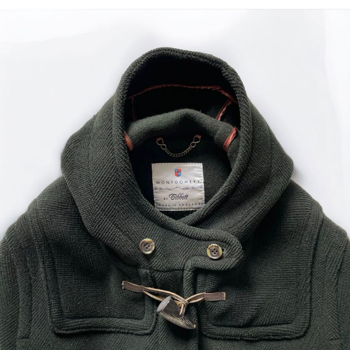 MONTGOMERYモンゴメリー ムーアブルック ヘリンボーンダッフルコート L