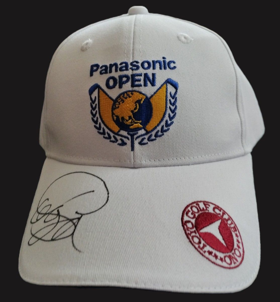 直筆】蝉川泰果プロ サイン入り ゴルフ キャップ(パナソニックオープン