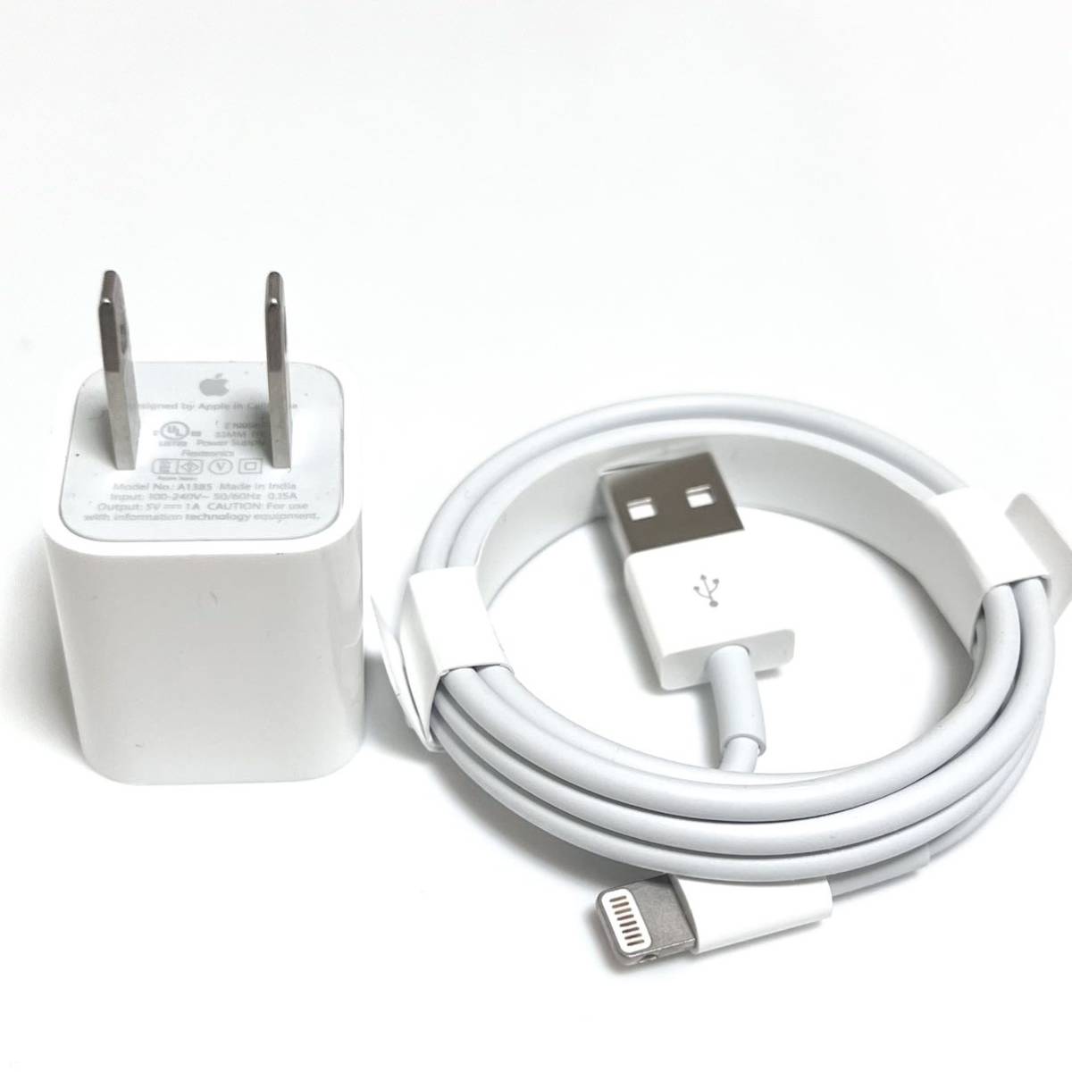 iPhoneSE2付属品 ライトニングケーブル&ACアダプタ セット 100%本物