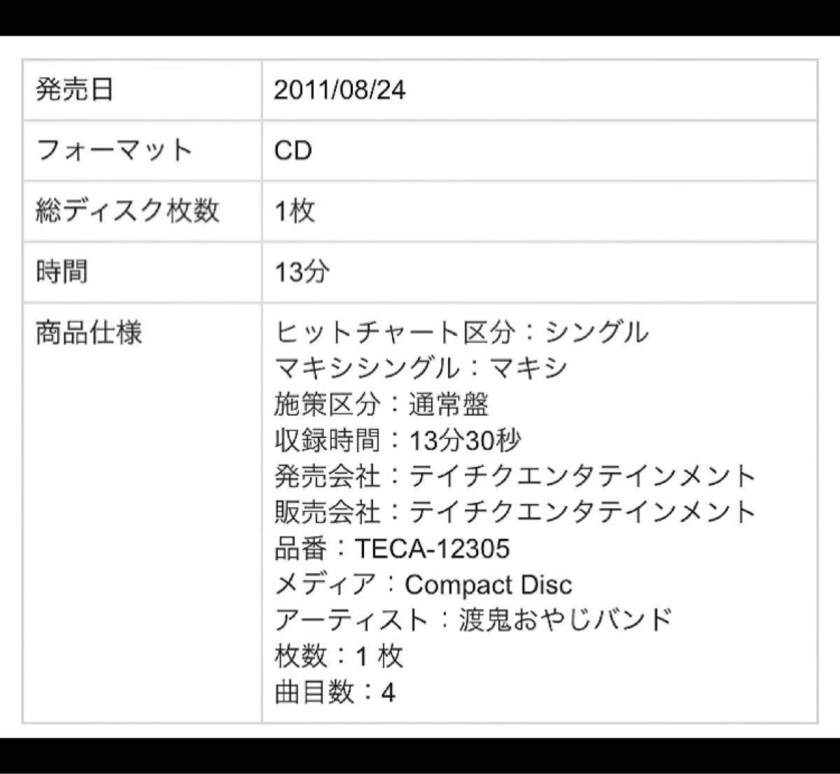 新品・未開封品 廃盤CD 渡鬼おやじバンド 心をギュッと抱きしめて 青春