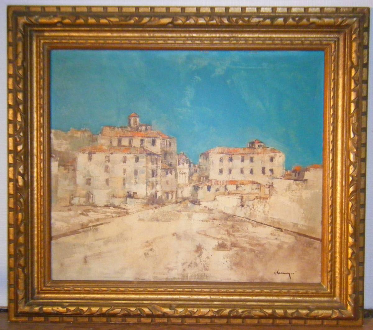 Yahoo!オークション - 絵画 作者不詳 サイン有 油彩10号 風景画 名品 P