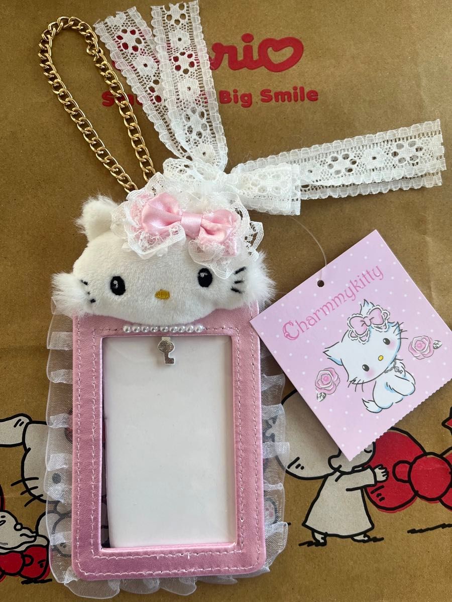 チャーミーキティ パス&カードケース 平成キャラクターリボン サンリオ