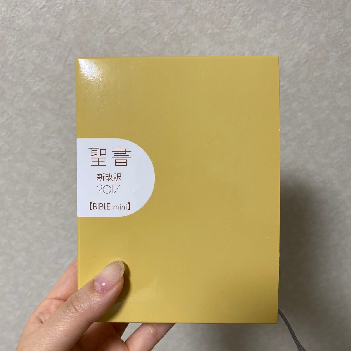 聖書 新約聖書 新改訳 2017 ミニサイズ 手のひらサイズ ベージュ