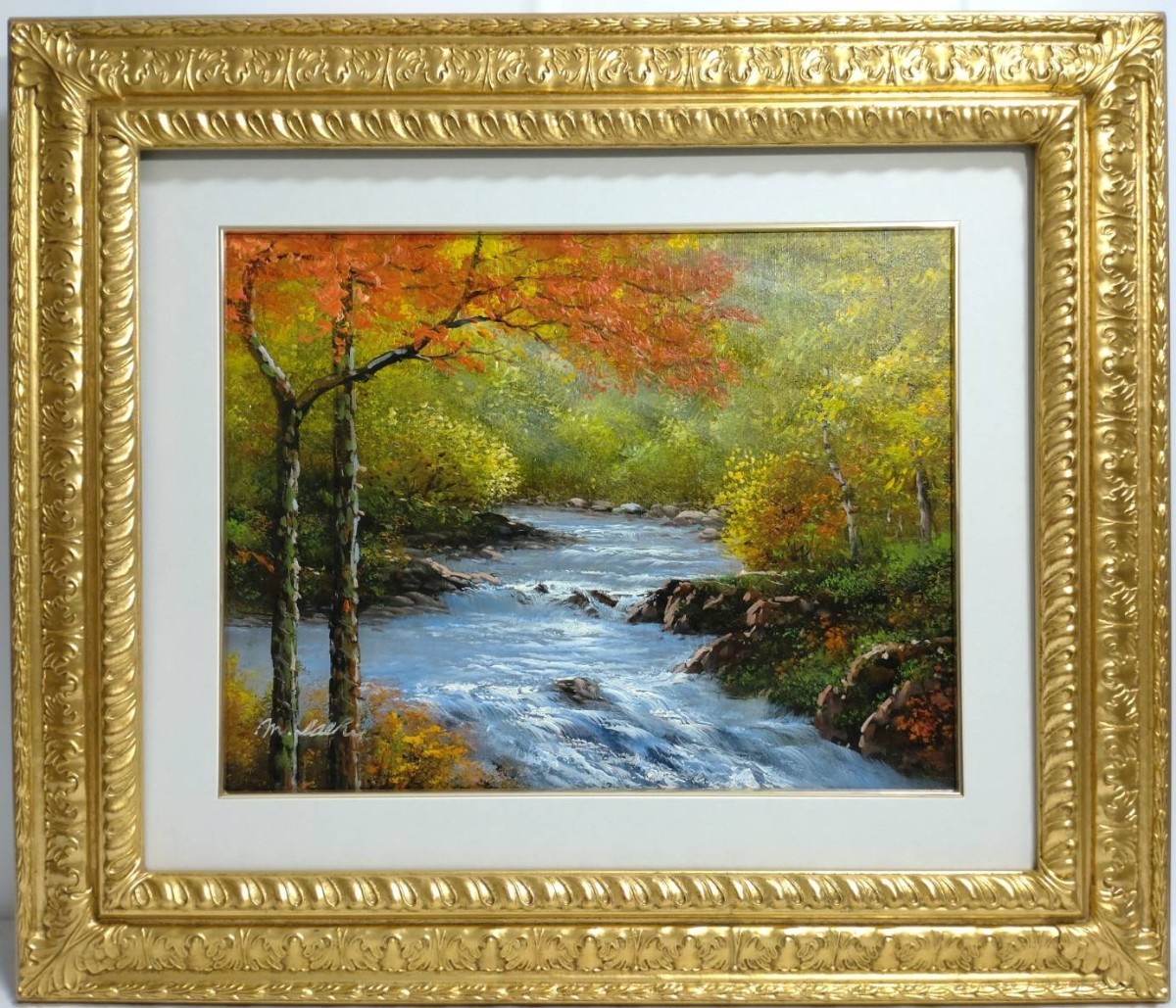 リアリズム肉筆油彩画【競馬】大作