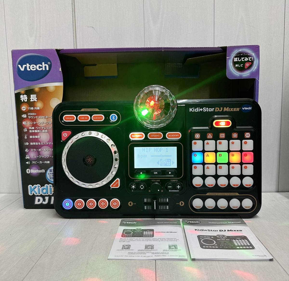 展示品 VTech Kidistar DJ Mixer DJミキサー ターンテーブル ミラー