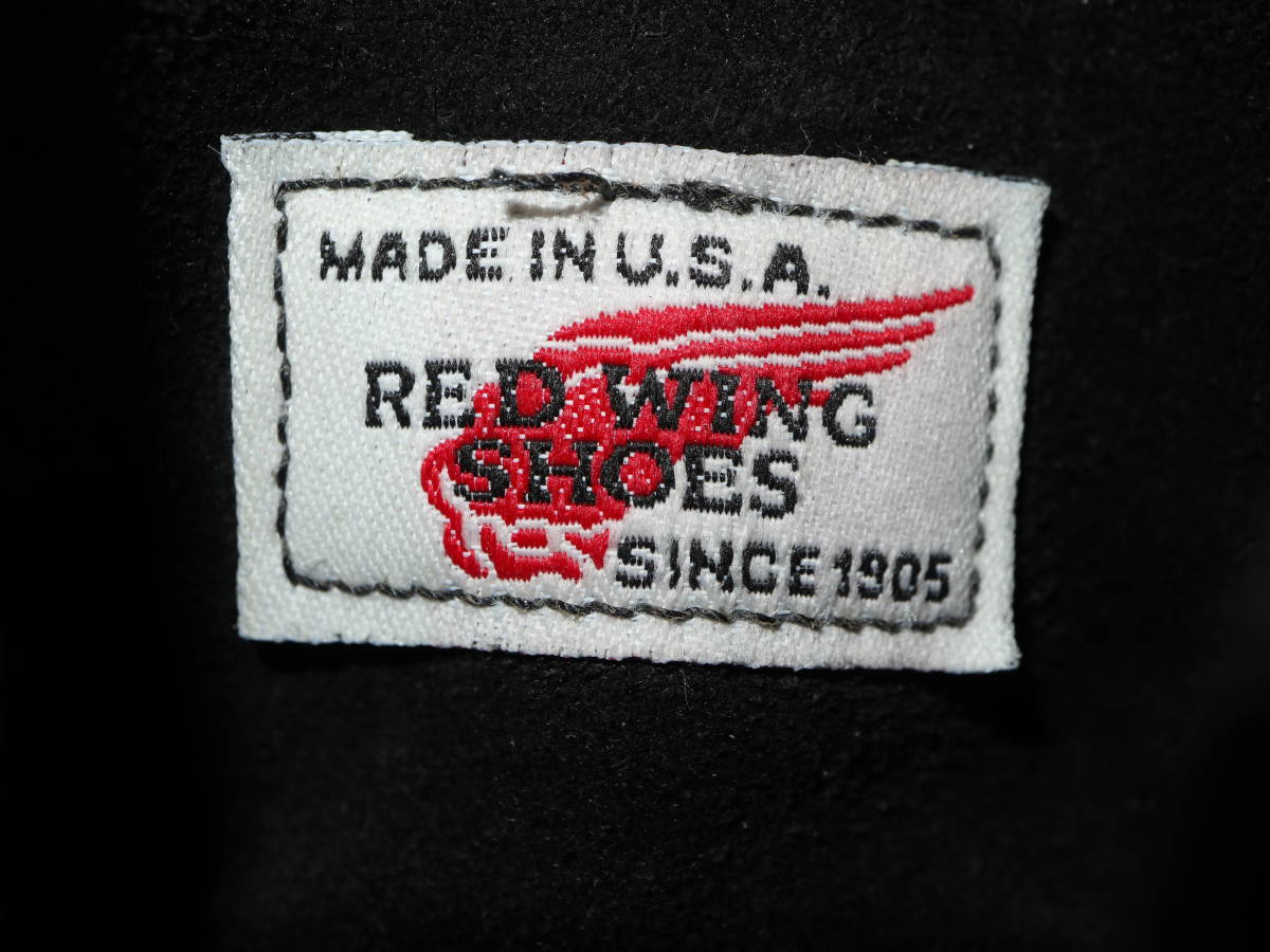 刺繍羽タグ RED WING レッドウィング 8130 黒セッター 7 1/2D 25 5