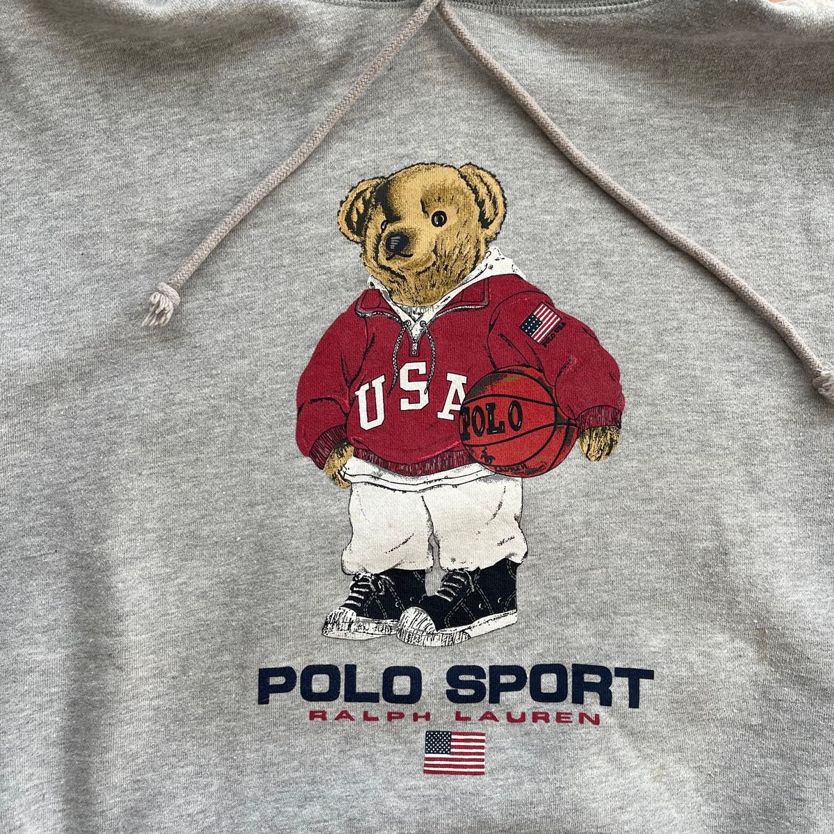 ポロラルフローレン ポロスポーツ パーカー ポロベア USA製 (90s
