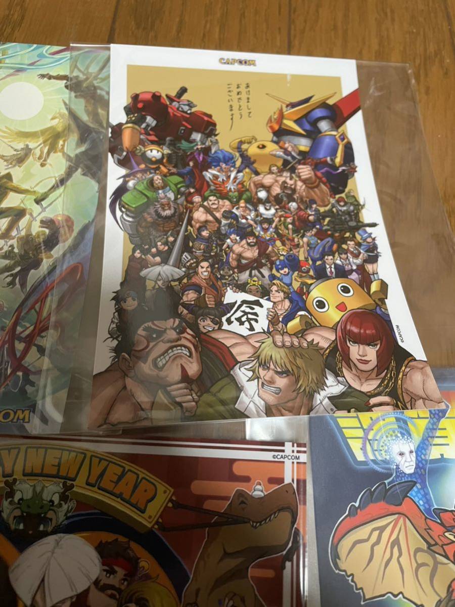 カプコンストア ポストカード コンプリート 年賀状風 スト6 モンハン