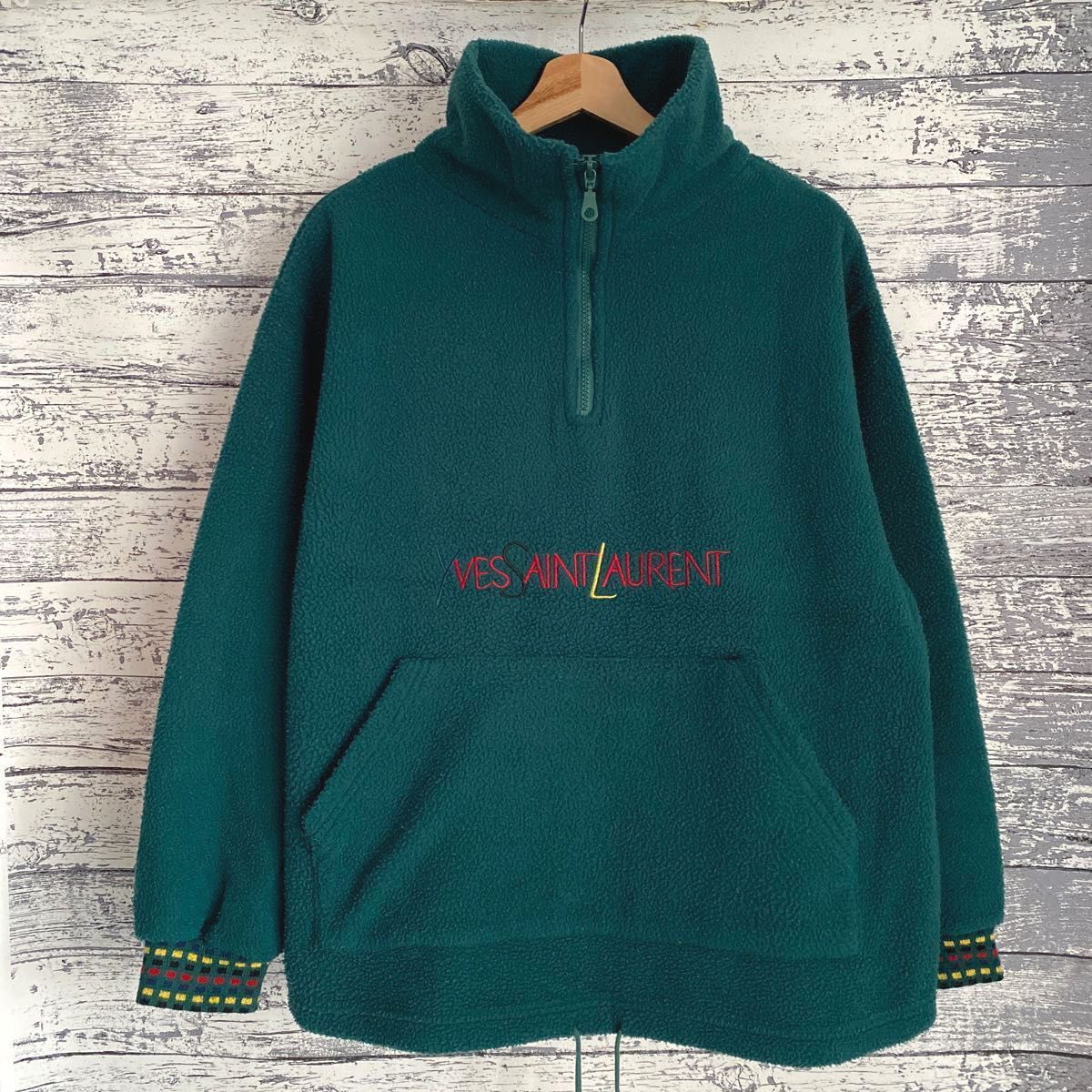 YvesSaintLaurent イブサンローラン フリース ボア ハーフジップ