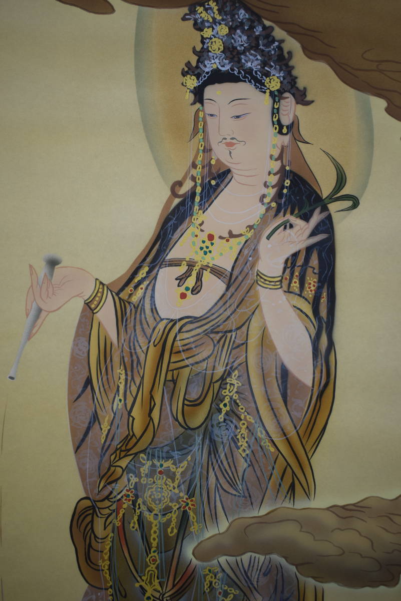 Yahoo!オークション - 【真作】/雅一/慈母観音菩薩図/桐共箱付/布袋屋