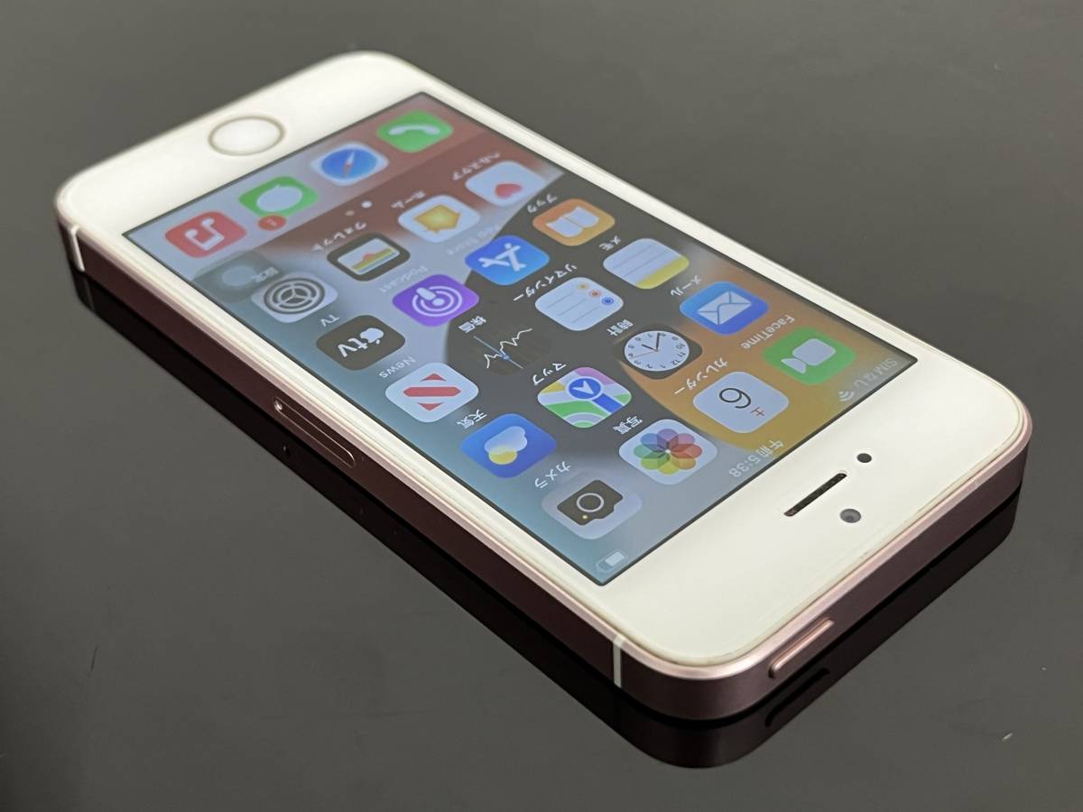 送料無料 【ジャンク】iPhone SE 64GB MLXQ2J/A ローズゴールド