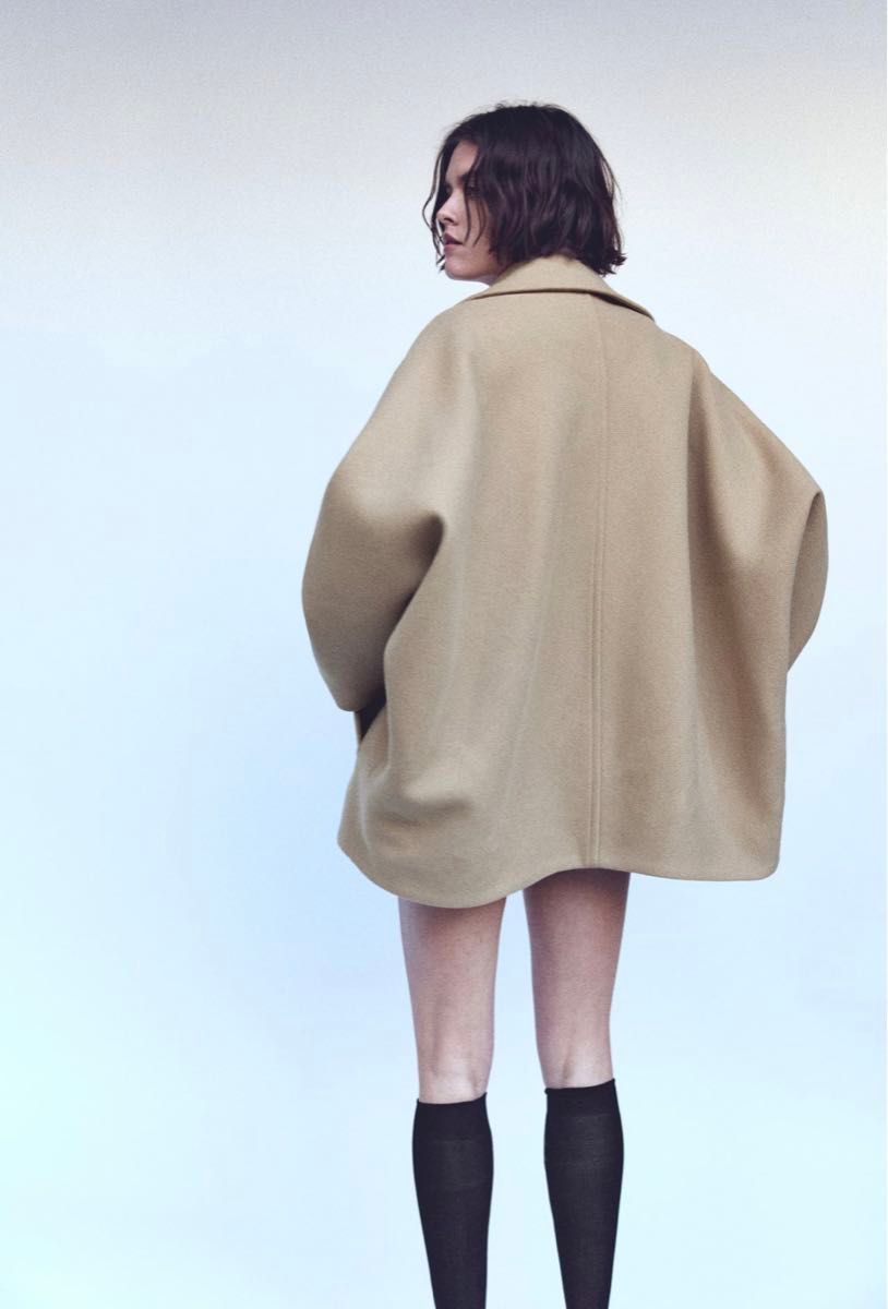 ZARA オーバーサイズショートウールブレンドコート 新品未使用 タグ