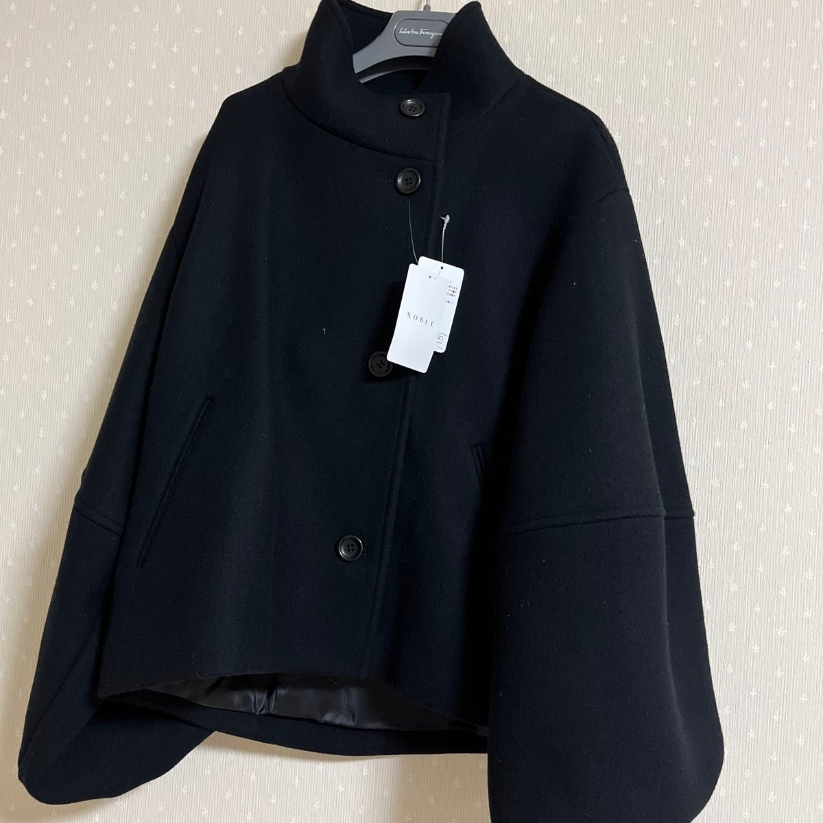 Noble ノーブル メルトンパフスリーブショートコート 新品タグ付 38