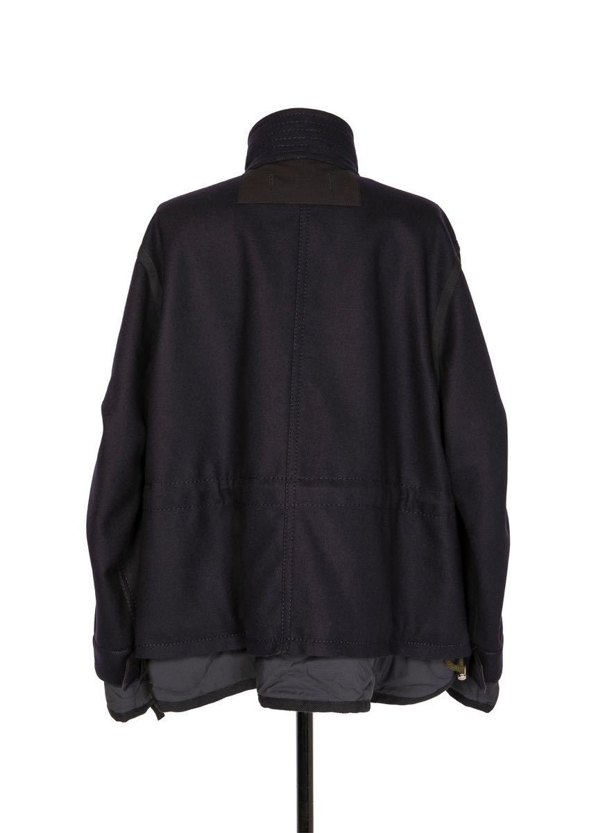 未使用品 定価¥184800 sacai 22AW Wool Melton Blouson Navy Size1