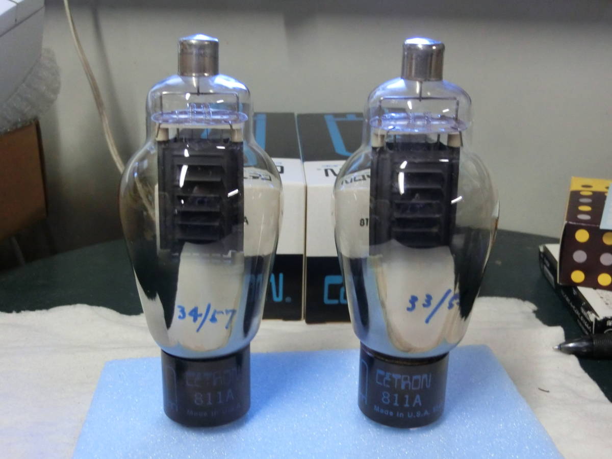 CETRON JAN 811A NOS真空管 ペア CETRON JAN 811A NOS真空管 ペア