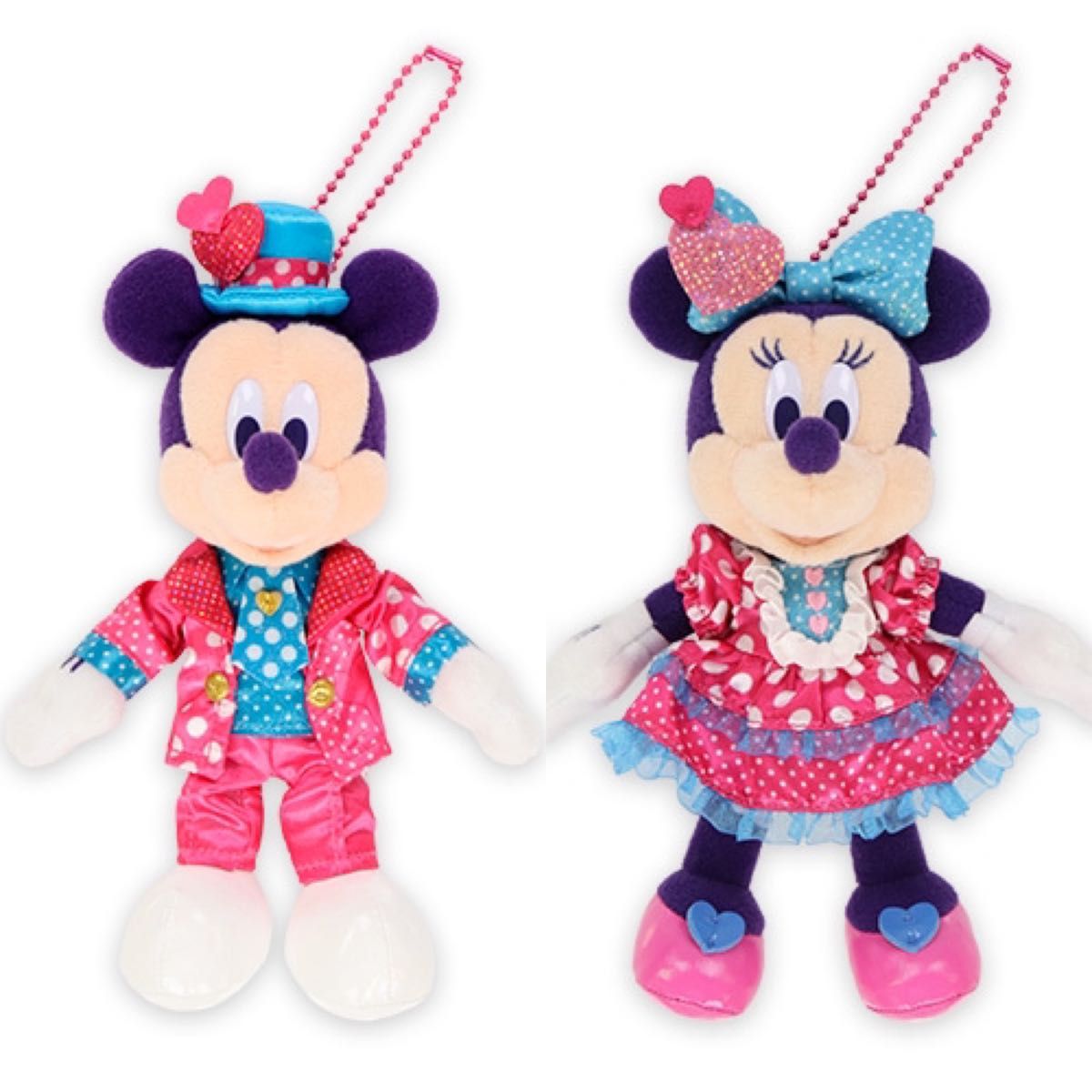 ミッキー ミニーぬいぐるみバッジ パルパルーザ ミニー ファン