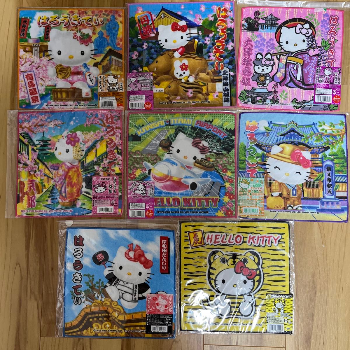 ハローキティ ご当地キティ ご当地 KITTY プチタオル ハンカチ ハンド